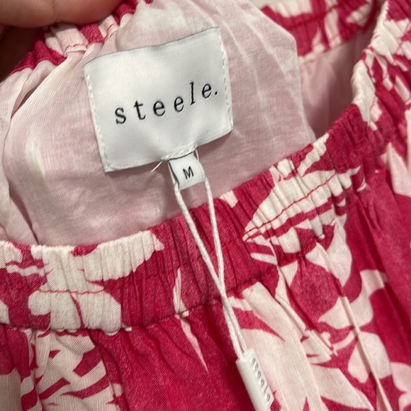 NWT Steele Cerulean pink and white maxi skirt - Picture 4 of 6